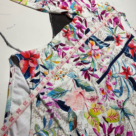 Floral Long Sleeve One Piece Swimsuit - Picture 3 of 11